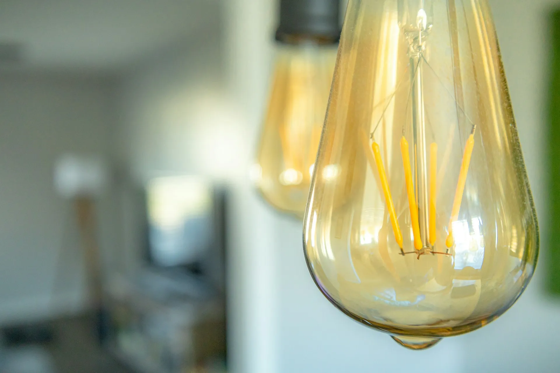 Hotel lobby lighting showing warm and cool tones